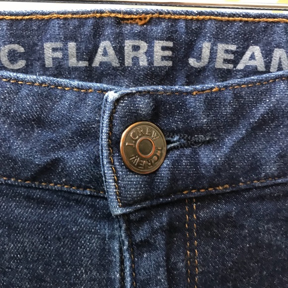 J Crew Classic Flare Dark Wash Jeans Pants - Picture 5 of 8